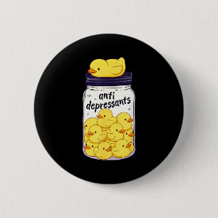Badge Rond 5 Cm Canard jaune drôle pot anti dépressif Zoo garçons