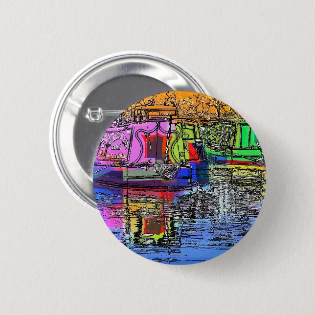 BADGE ROND 5 CM CANAUX (Devant & derrière)