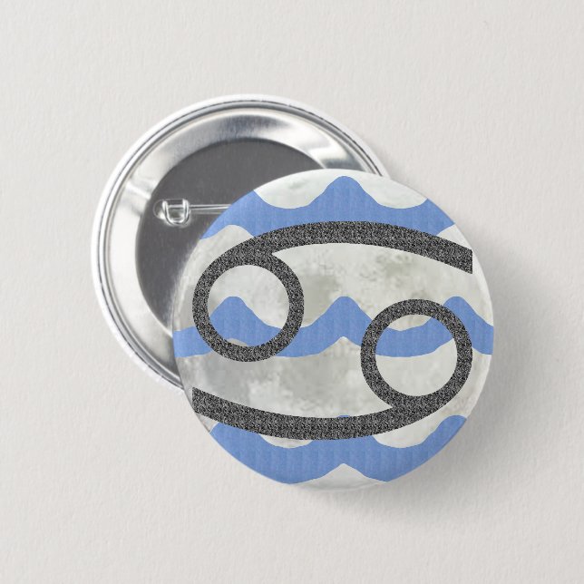 Badge Rond 5 Cm Cancer (Devant & derrière)