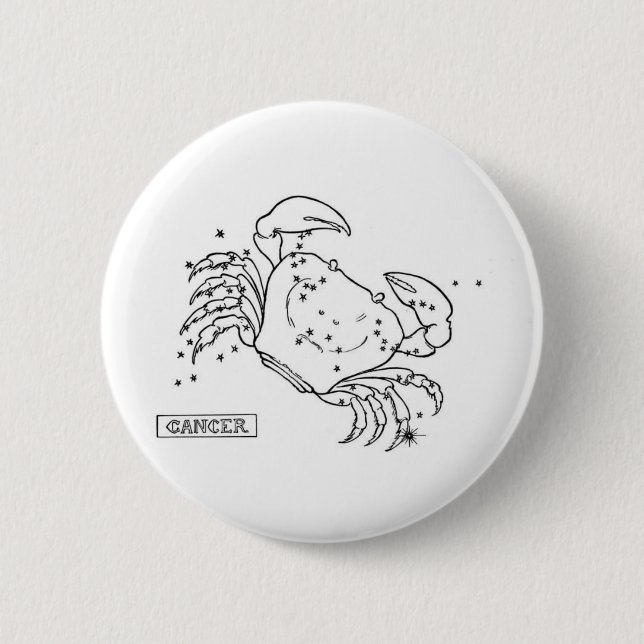 Badge Rond 5 Cm Cancer (Devant)