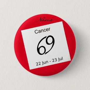Badge Rond 5 Cm Cancer 69 Zodiac Thunder_Cove