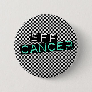 Badge Rond 5 Cm cancer checkered d'EFF