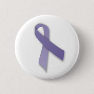 Badge Rond 5 Cm Cancer de bigorneau et ruban de déclaration