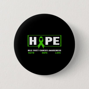 Badge Rond 5 Cm Cancer de la bille - Espérance Conscience du cance