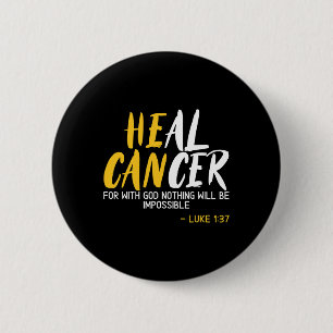 Badge Rond 5 Cm Cancer de la guérison Mois de sensibilisation au c