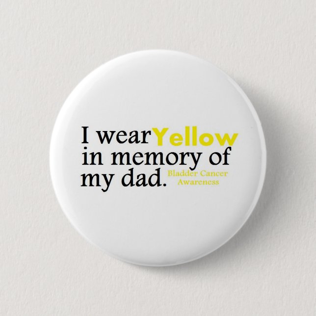 Badge Rond 5 Cm Cancer de la vessie (Devant)