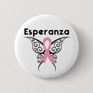 Badge Rond 5 Cm Cancer de Maman - Esperanza