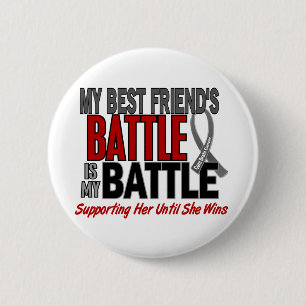 Badge Rond 5 Cm Cancer du cerveau MA BATAILLE TROP 1 meilleur ami