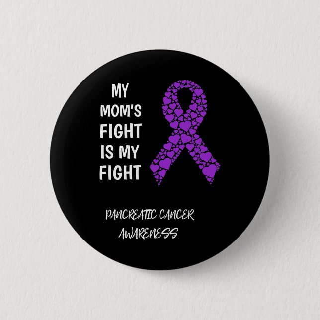 Badge Rond 5 Cm Cancer du pancréas (Devant)
