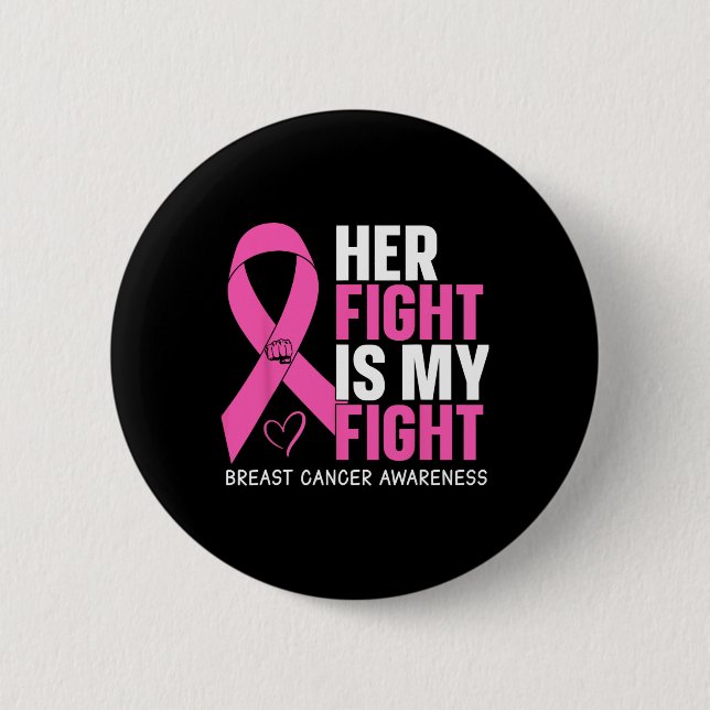 Badge Rond 5 Cm Cancer du sein (Devant)