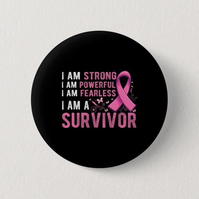 Badge Rond 5 Cm Cancer du sein (Devant)
