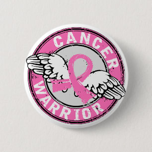 Badge Rond 5 Cm Cancer du sein du guerrier 14c