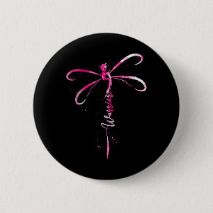 Badge Rond 5 Cm Cancer Guerrier du sein Cancer Sensibilisation lib