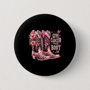 Badge Rond 5 Cm Cancer Le Boot Westers Cowgirl Boots Cance du sein