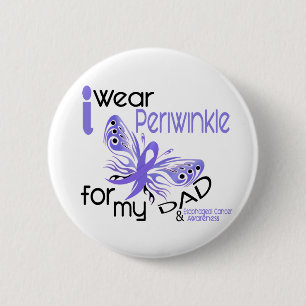 Badge Rond 5 Cm Cancer oesophagien JE PORTE le BIGORNEAU POUR MON