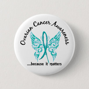Badge Rond 5 Cm Cancer ovarien du papillon 6,1 grunges de tatouage