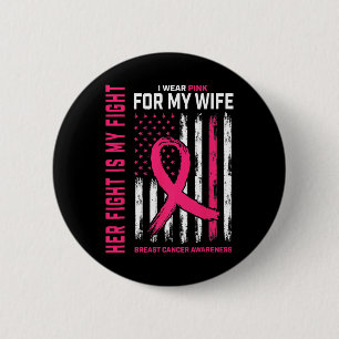 Badge Rond 5 Cm Cancer Sa Lutte Est Ma Lutte Je Porte Du Veste Ros