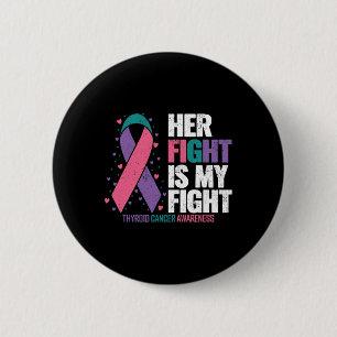 Badge Rond 5 Cm Cancer Son combat Ma lutte contre le cancer du thy