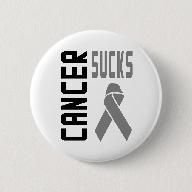 Badge Rond 5 Cm Cancer Sucks Button (Devant)