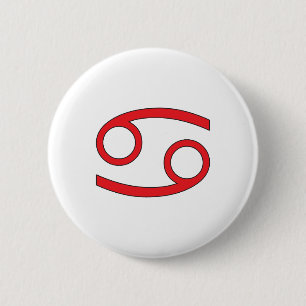 Badge Rond 5 Cm Cancer, symbole de zodiaque, horoscope