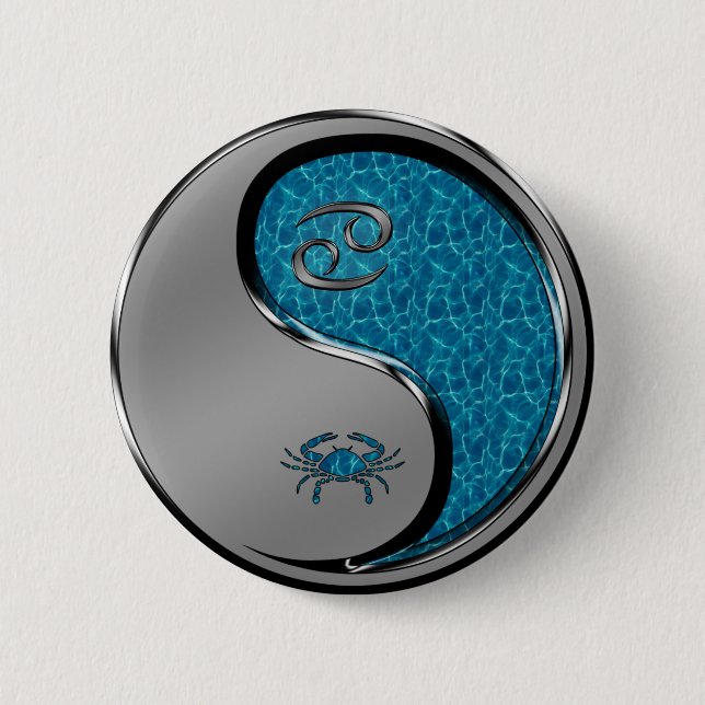 Badge Rond 5 Cm Cancer the Crab (Devant)