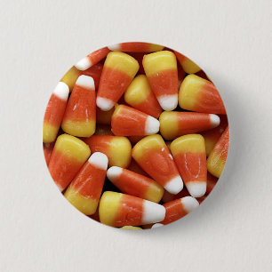 Badge Rond 5 Cm Candy Corn - Bouton rond