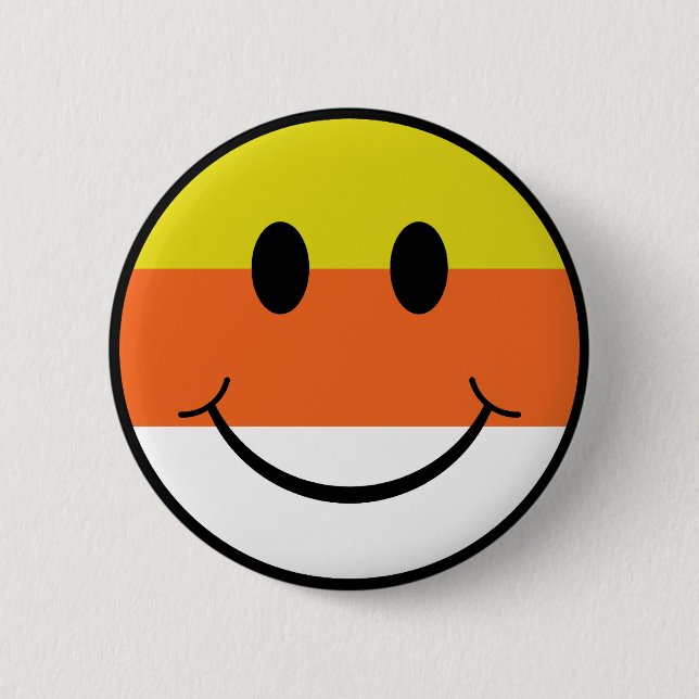 Badge Rond 5 Cm Candy Corn Face (Devant)