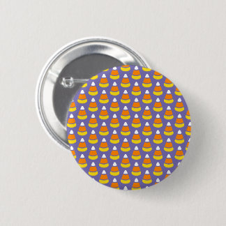Badge Rond 5 Cm Candy Corn Motif