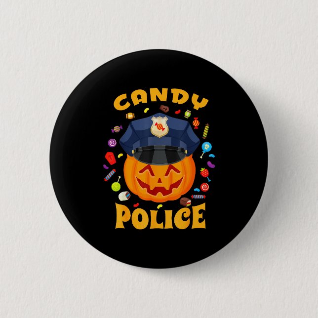 Badge Rond 5 Cm Candy Lice Halloween Party Costume Security Funny  (Devant)