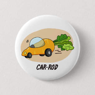 Badge Rond 5 Cm Canne-voiture Funny Carrot Pun