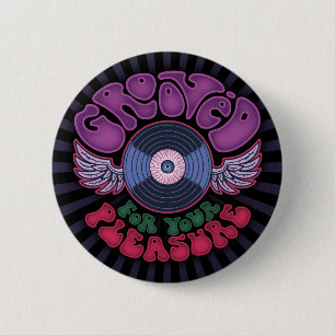 Badge Rond 5 Cm Cannelé