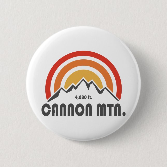 Badge Rond 5 Cm Cannon Mountain New Hampshire (Devant)