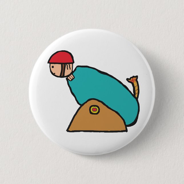 Badge Rond 5 Cm Cannonball humain (Devant)
