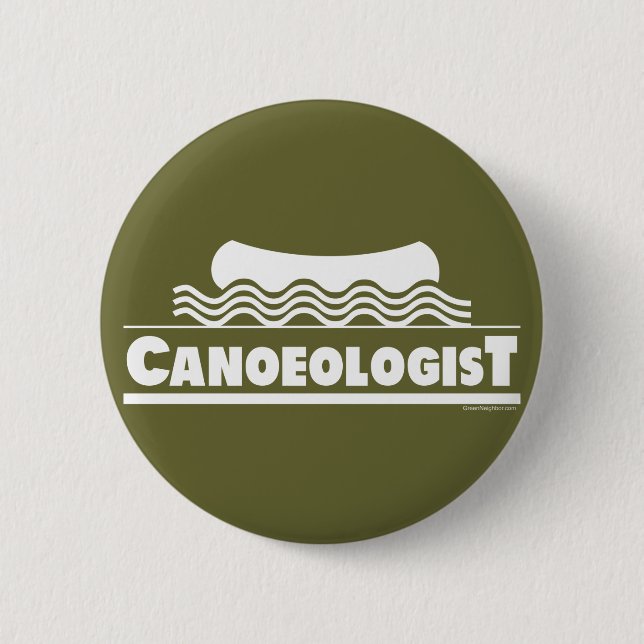 Badge Rond 5 Cm Canoéologue (Devant)