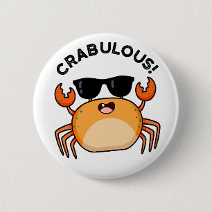 Badge Rond 5 Cm Canon de crabe amusant