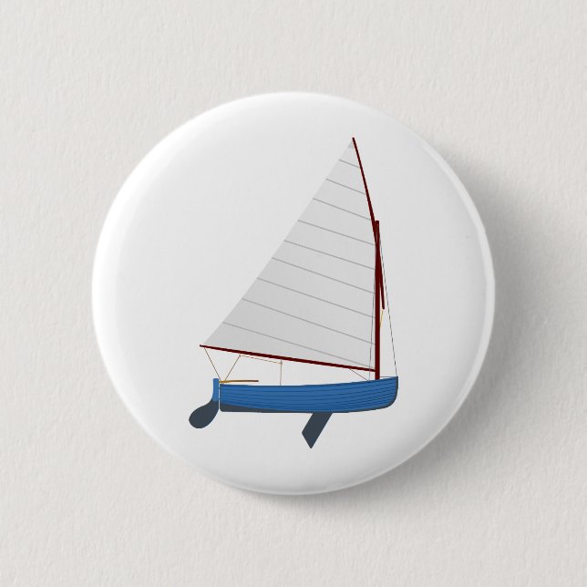 Badge Rond 5 Cm Canot de navigation de 12 pieds (Devant)