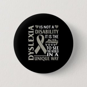 Badge Rond 5 Cm Capacité de sensibilisation Voir Monde Unique Non