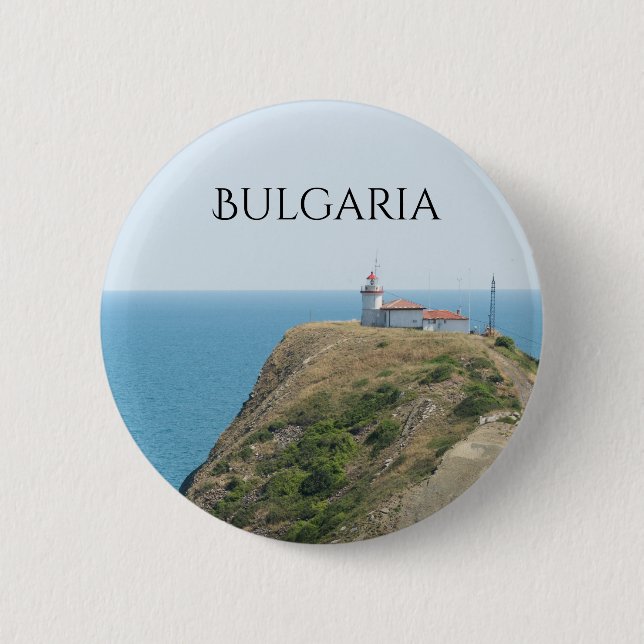 Badge Rond 5 Cm Cape Emine. Bulgarie (Devant)