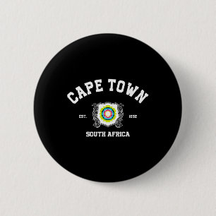 Badge Rond 5 Cm Cape Town Afrique du Sud Ville Photographie Vacanc