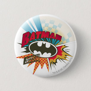 Badge Rond 5 Cm Caped Crusader