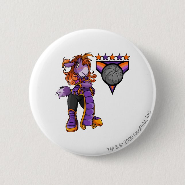 Badge Rond 5 Cm Capitaine 1 d'équipe de Kreludor (Devant)