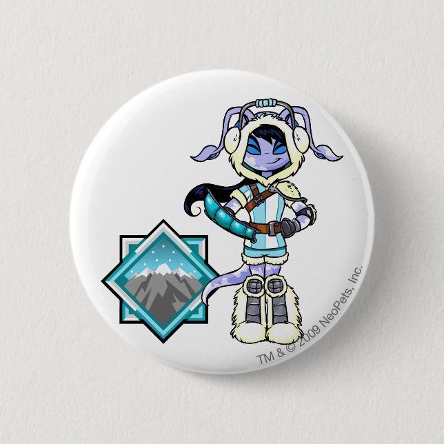 Badge Rond 5 Cm Capitaine 1 d'équipe de Mountatin de terreur (Devant)