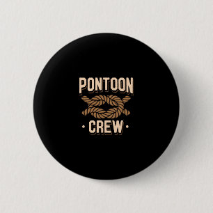 Badge Rond 5 Cm Capitaine de Ponton Citation d'amoureux de bateaux