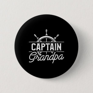 Badge Rond 5 Cm Capitaine Grand-Père Drôle Citation De Voile De Ba