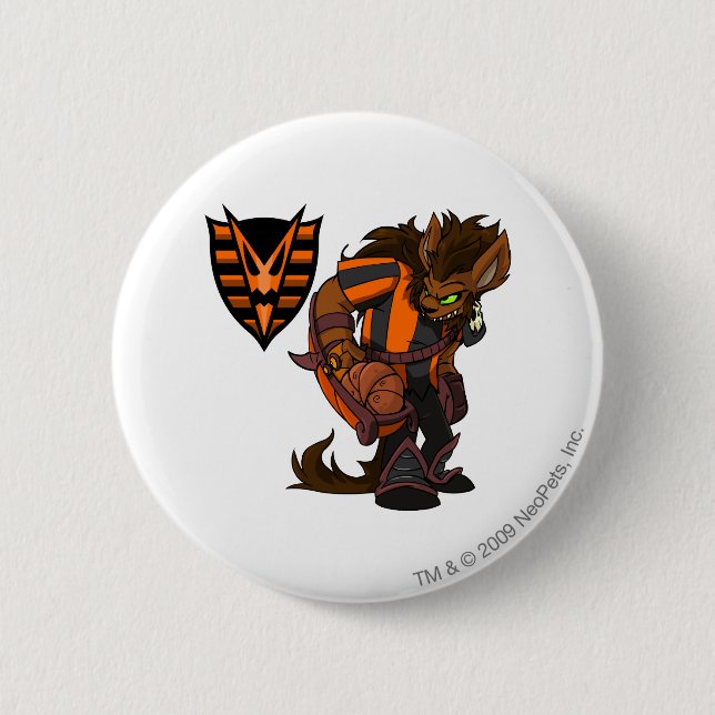 Badge Rond 5 Cm Capitaine hanté 1 d'équipe en bois (Devant)