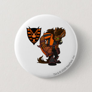 Badge Rond 5 Cm Capitaine hanté 1 d'équipe en bois