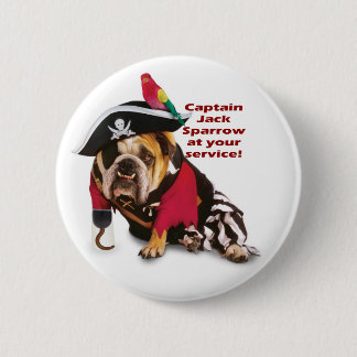 Badge Rond 5 Cm Capitaine Jack !