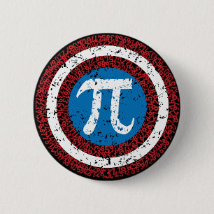 Badge Rond 5 Cm Capitaine Maths