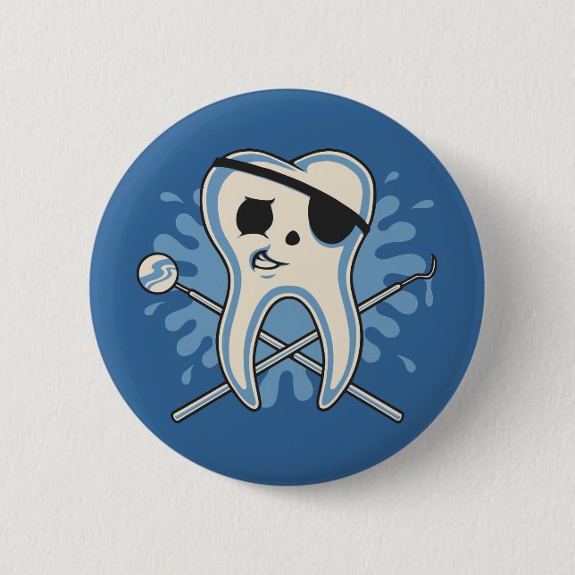 Badge Rond 5 Cm Capitaine Mole-Arrrr ! (Devant)
