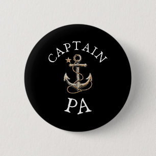 Badge Rond 5 Cm Capitaine Pa Bateau Voile Bateau Ancre Vintage Amu